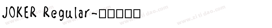 JOKER Regular字体转换